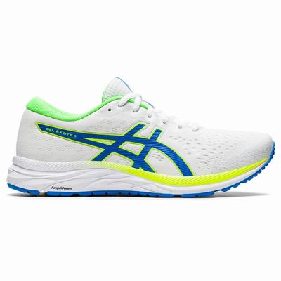 Asics Gel-Excite 7 - Miesten Juoksukengät - Valkoinen/Keltainen